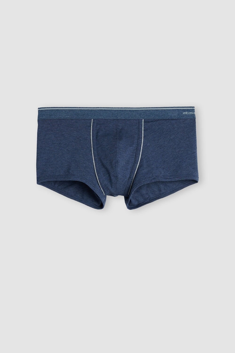 Blue - 081i - Denim Blue Blend / Light Grey Blend Intimissimi Supima® Cotton Boxers | VINW-45271