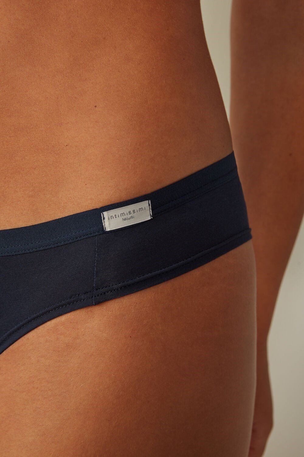 Blue - 1467 - Intense Blue Intimissimi Cotton Panties | EDRJ-73862