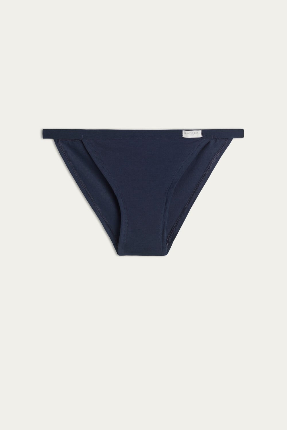 Blue - 1467 - Intense Blue Intimissimi Cotton String Panties | LEMH-61542