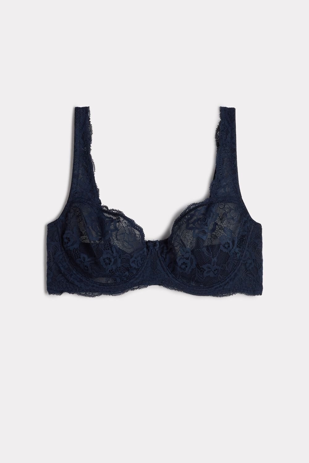 Blue - 1467 - Intense Blue Intimissimi Daniela Lace Balconette Bra | CHGS-09214