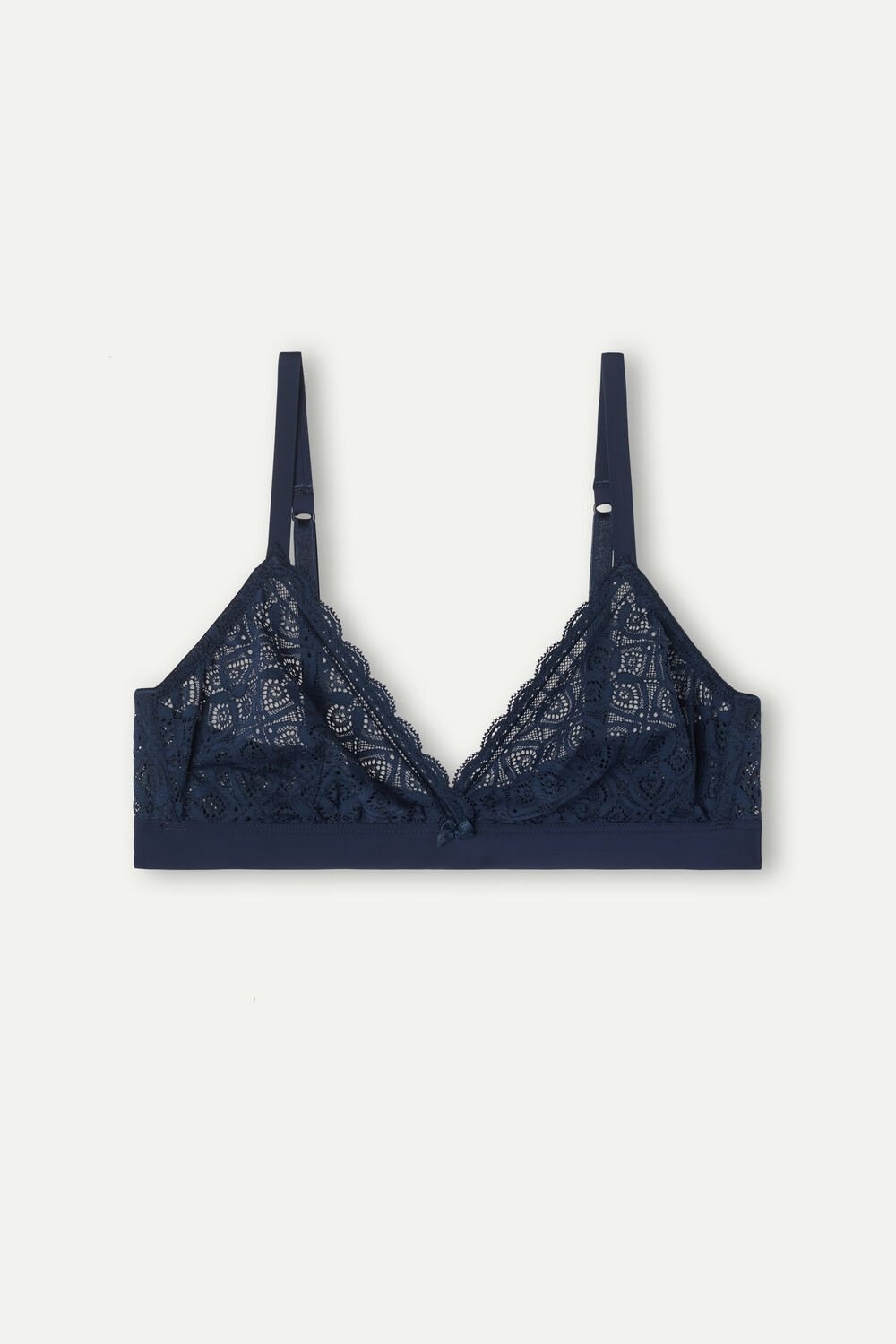 Blue - 1467 - Intense Blue Intimissimi Emma Triangle Bra in Lace | IPHR-64297