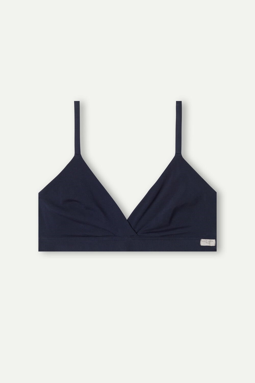 Blue - 1467 - Intense Blue Intimissimi Emma Triangle Bra in Natural Cotton | TFJN-98205