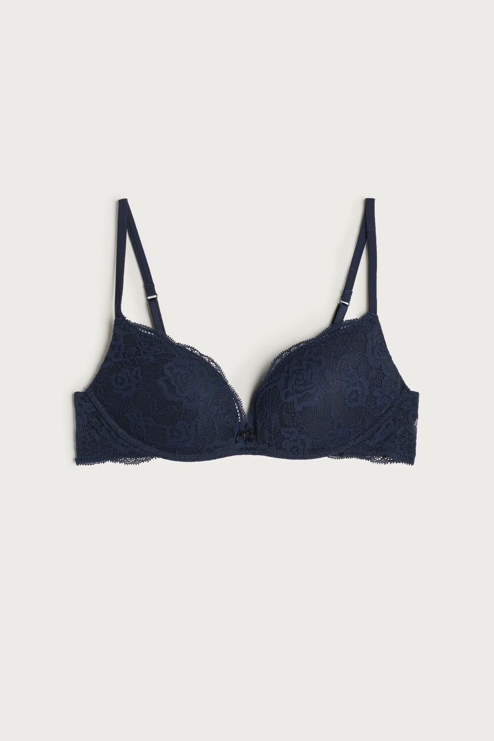 Blue - 1467 - Intense Blue Intimissimi Gioia Lace Super Push-Up Bra | MHBL-01792