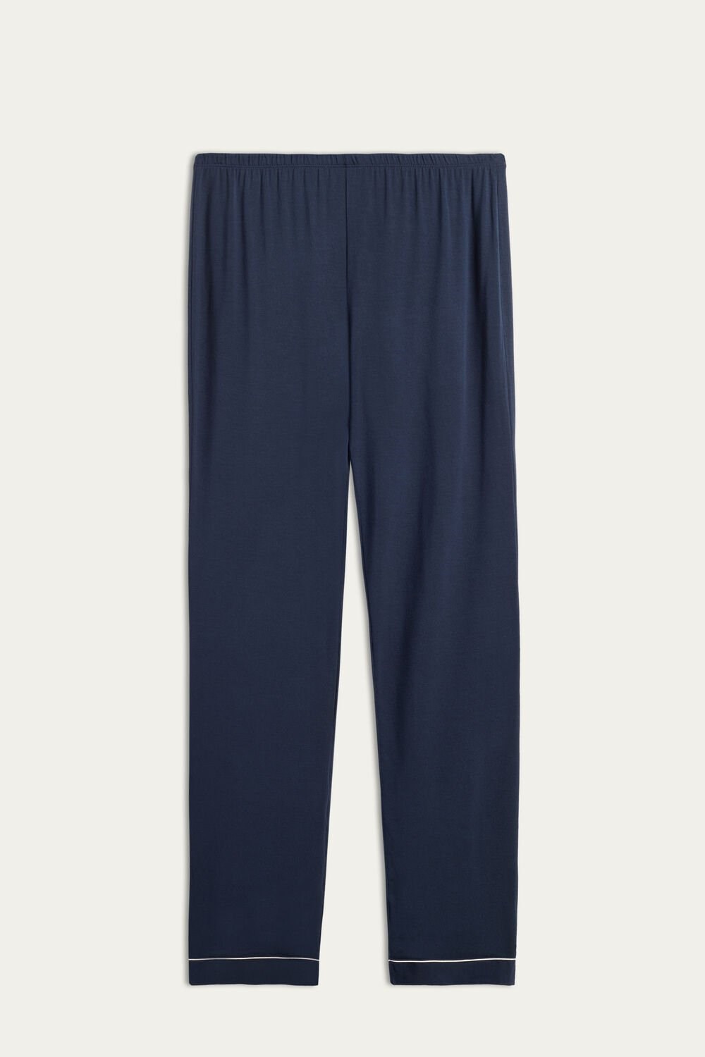 Blue - 1467 - Intense Blue Intimissimi Long Micromodal Trousers | BGVH-57160