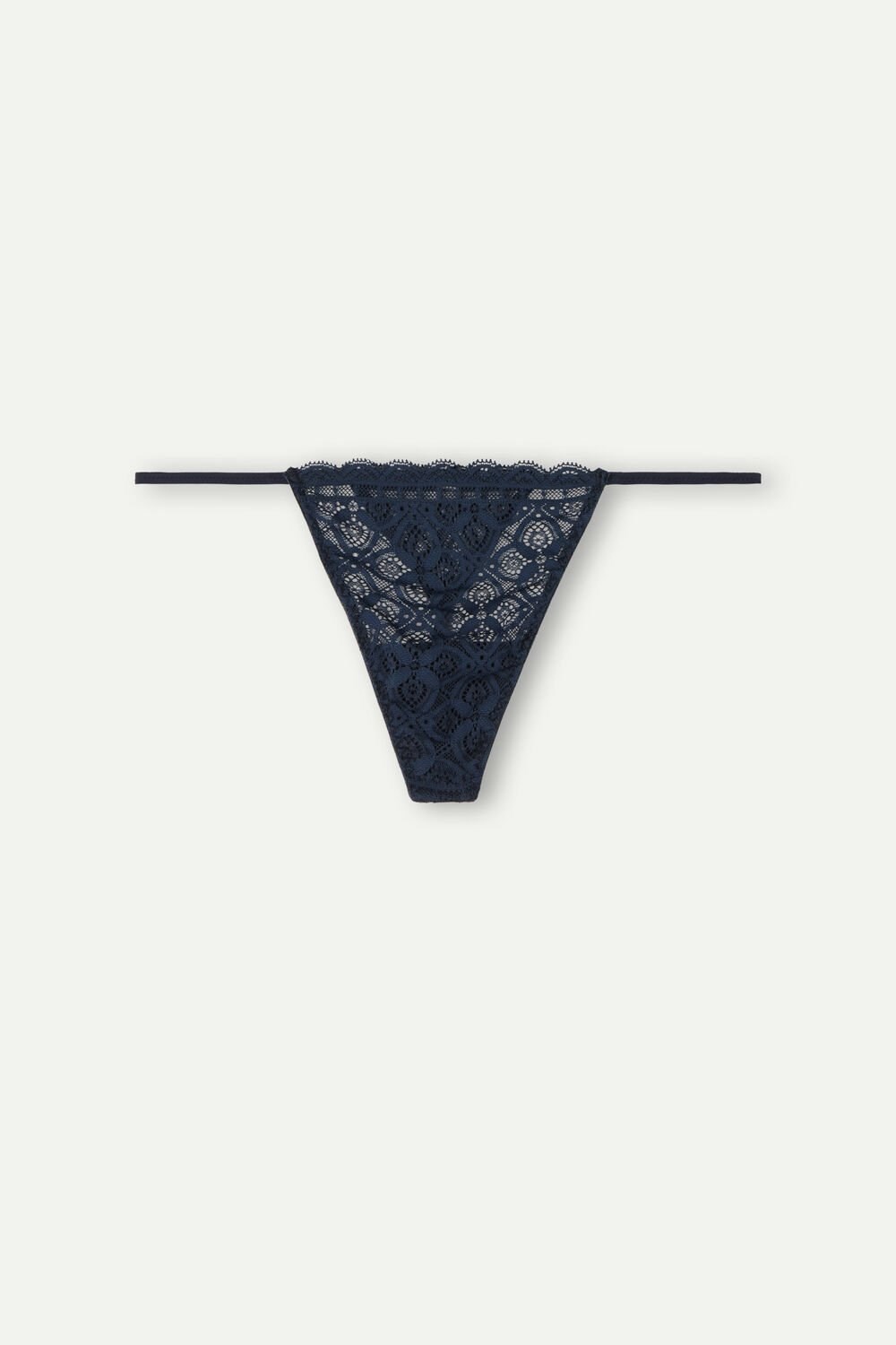 Blue - 1467 - Intense Blue Intimissimi Lace String Thong | MOTV-59167