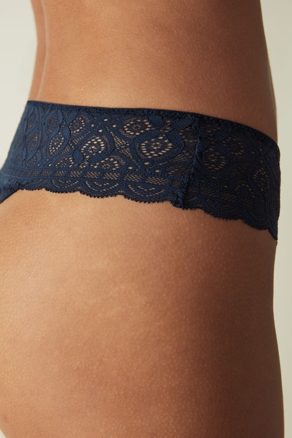 Blue - 1467 - Intense Blue Intimissimi Lace Brazilian | OLFS-87149