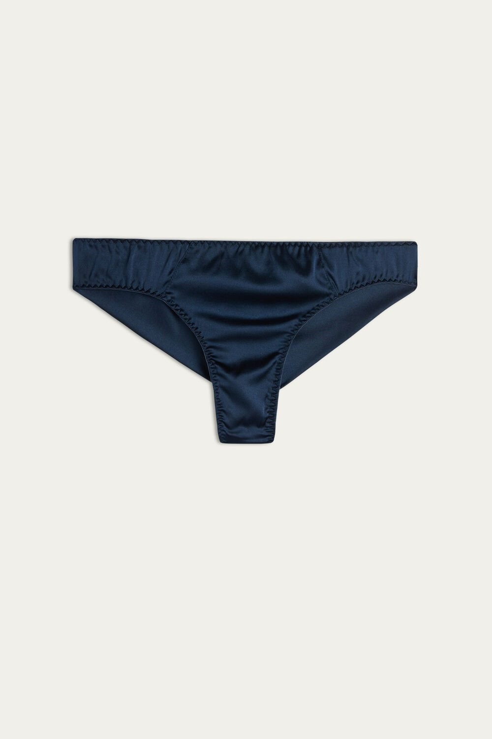 Blue - 1467 - Intense Blue Intimissimi Silk Cheeky Briefs | OBVM-43812