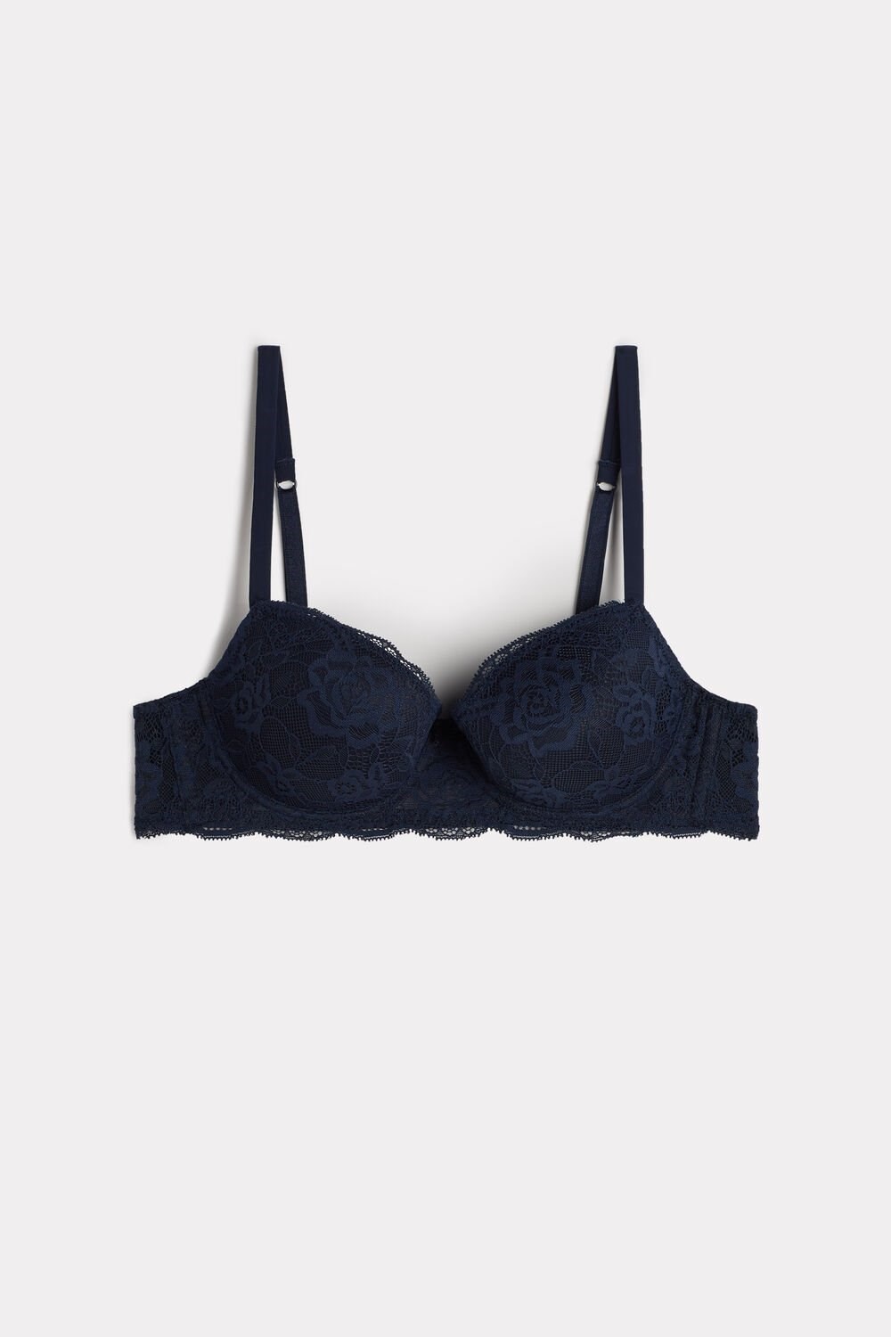 Blue - 1467 - Intense Blue Intimissimi Sofia Lace Balconette Bra | OQUL-86394