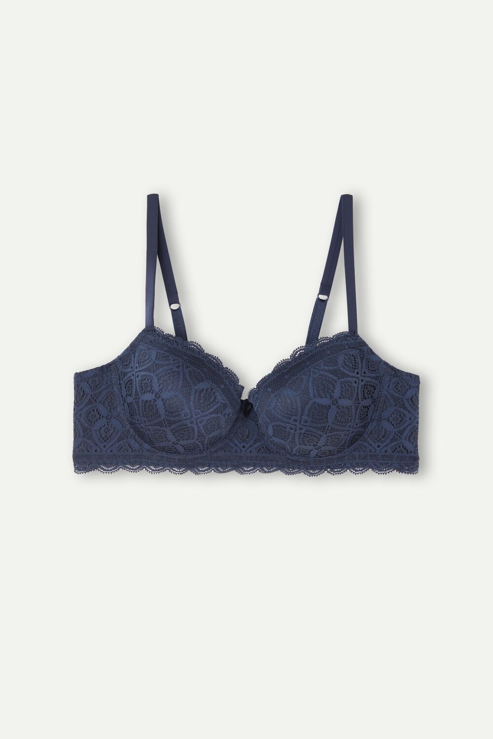 Blue - 1467 - Intense Blue Intimissimi Sofia Balconette Bra in Lace | XLOV-92841