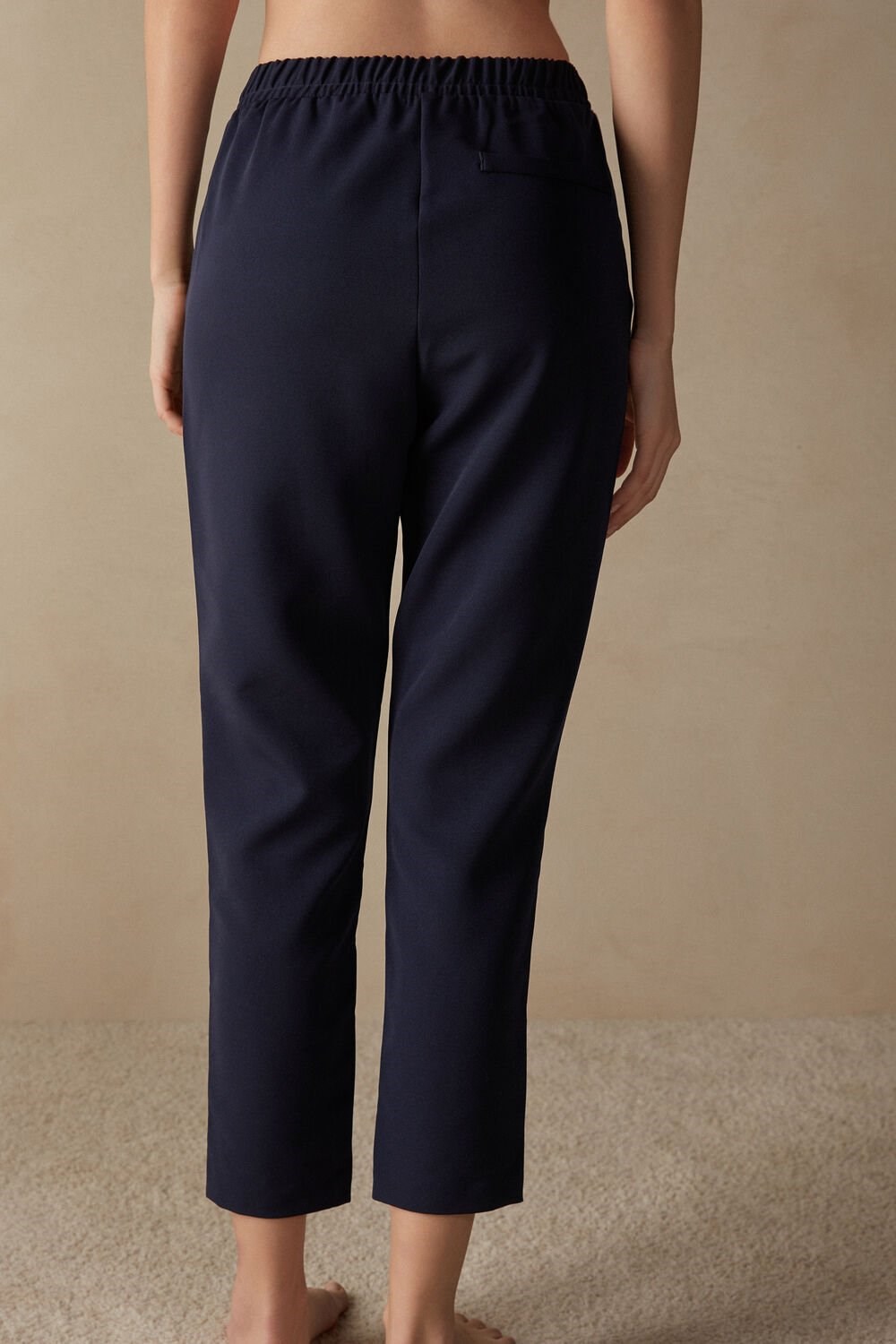 Blue - 1467 - Intense Blue Intimissimi Trousers with Pockets | JTLV-90384