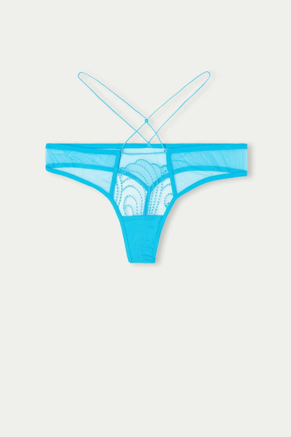 Blue - 210j - Digital Turquoise Intimissimi Steal the Show Thong | AXPB-40318