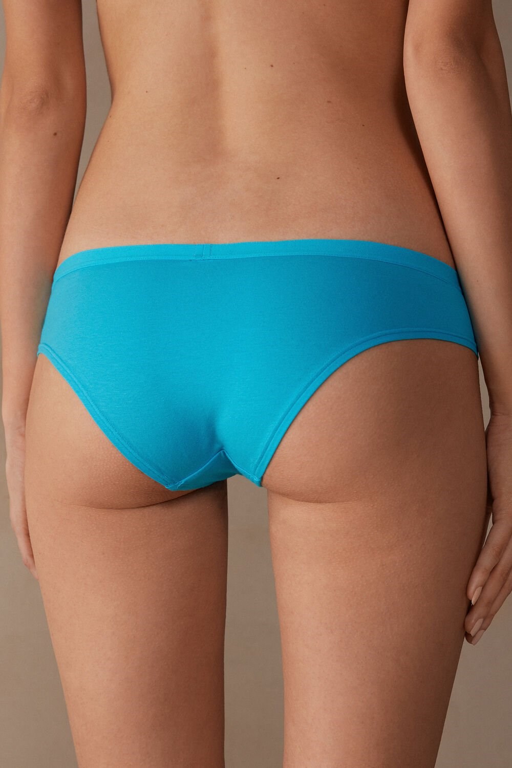 Blue - 210j - Digital Turquoise Intimissimi Cotton Panties | BRXC-45721