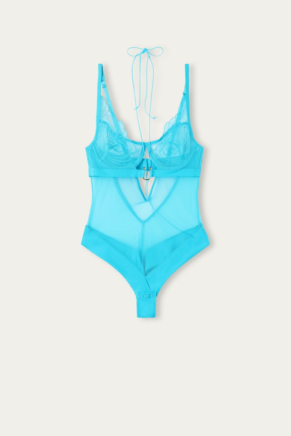 Blue - 210j - Digital Turquoise Intimissimi Steal the Show Bodysuit | DFNO-62750