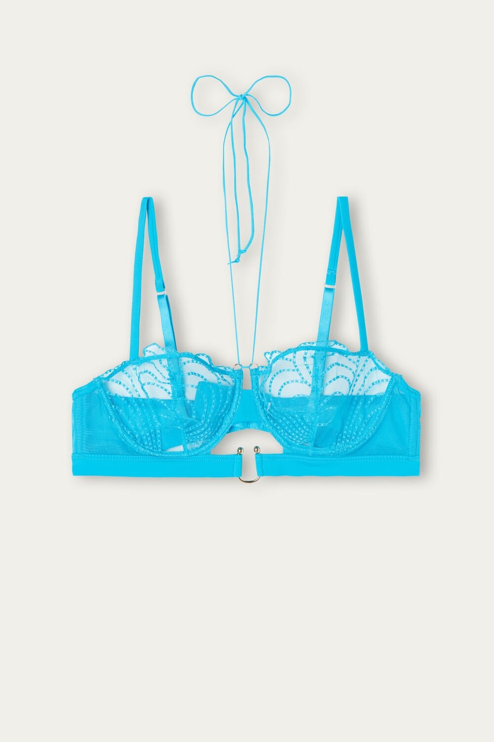 Blue - 210j - Digital Turquoise Intimissimi Steal the Show Balconette Bra | GHMO-63829