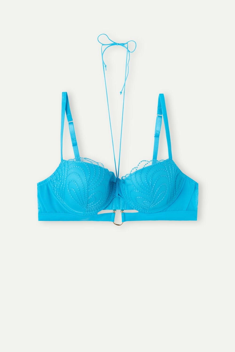 Blue - 210j - Digital Turquoise Intimissimi Steal the Show Sofia Balconette Bra | HLYJ-98634