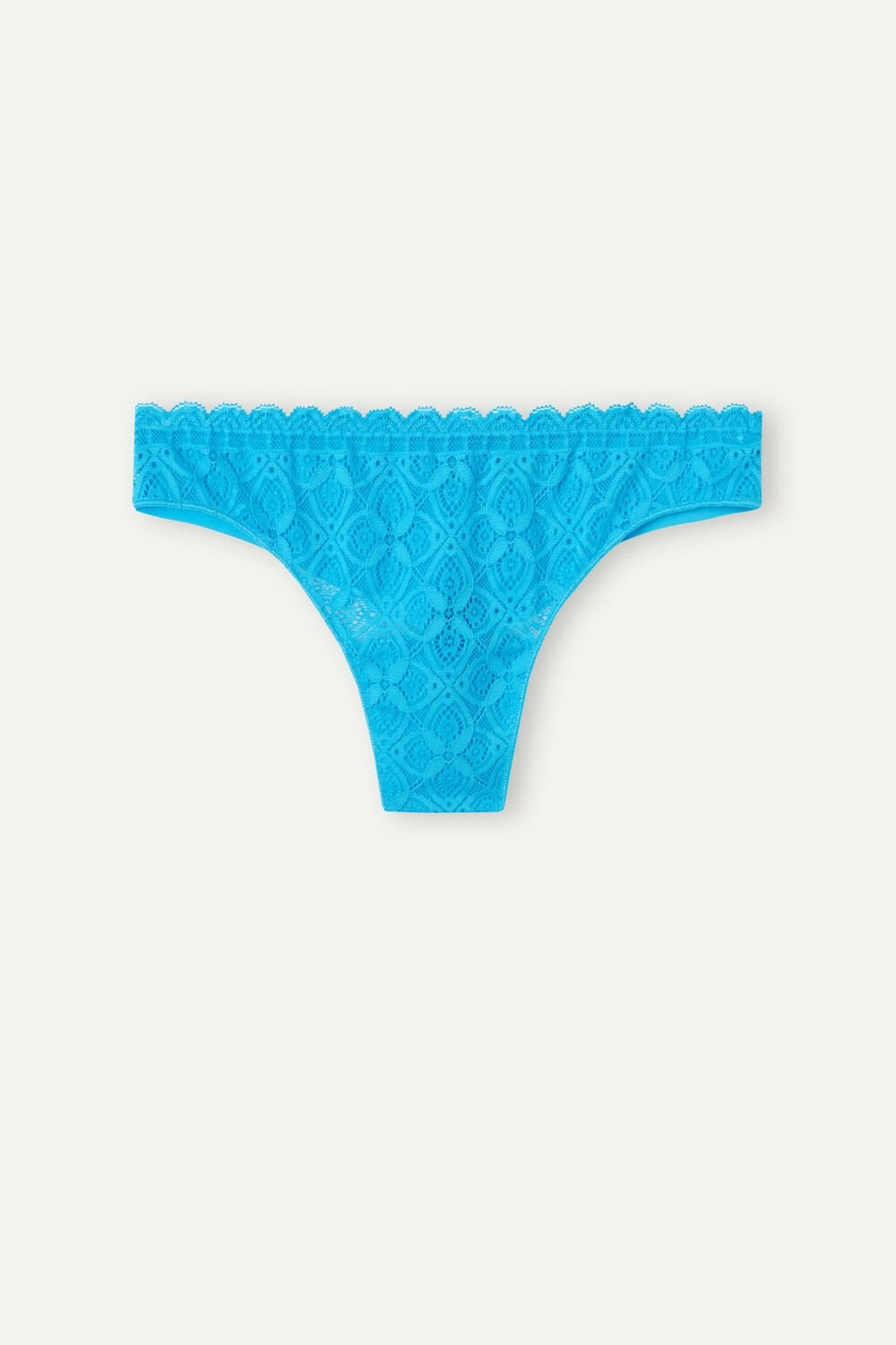 Blue - 210j - Digital Turquoise Intimissimi Lace and Microfiber Brazilian | JZRP-21938