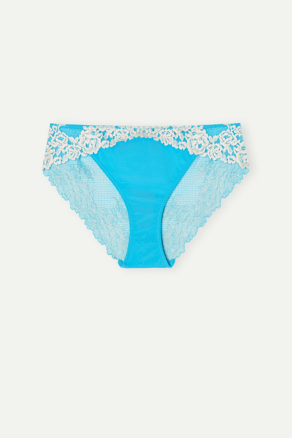 Blue - 233j - Digital Turquoise / Ivory Intimissimi Pretty Flowers Panties | PKCO-98407