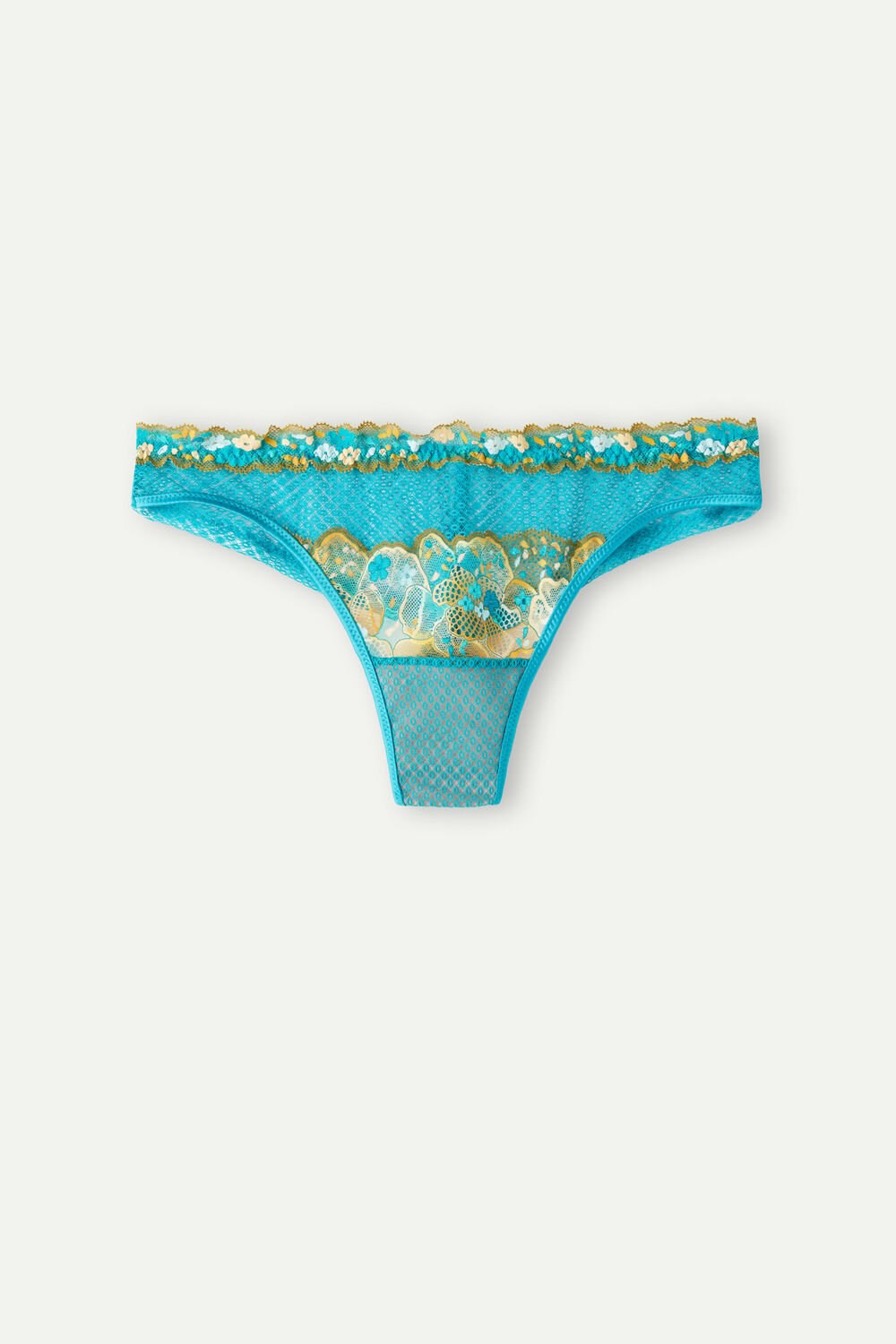 Blue - 236j - Summer Turquoise Blue Intimissimi Summer Vibes Brazilian | RIAE-06294