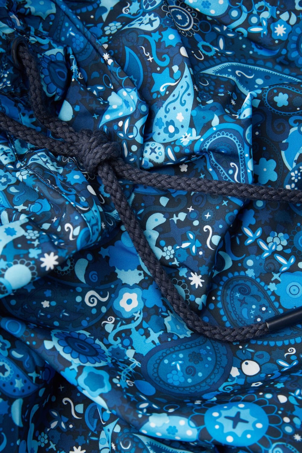 Blue - 265j - Intense Blue Paisley Print Intimissimi Blue Paisley Print Swim Trunks | JPQL-56714