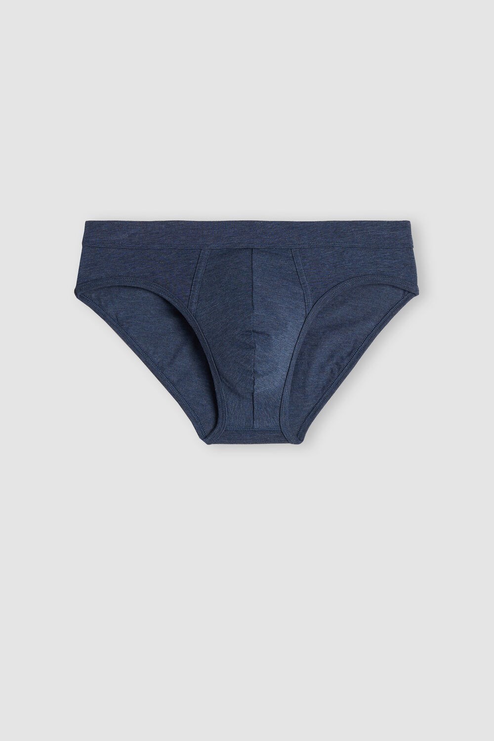 Blue - 5210 - Denim Blue Blend Intimissimi Supima® Cotton Briefs | EBMC-94158