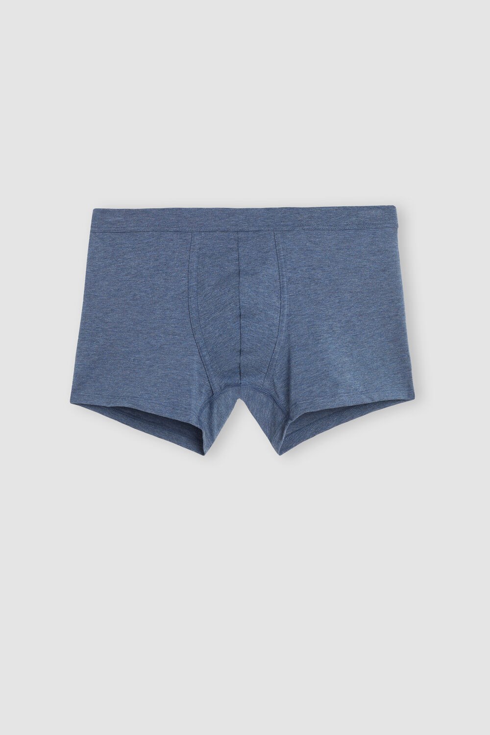 Blue - 5210 - Denim Blue Blend Intimissimi Supima® Cotton Loose Fit Boxers | ERCG-43690