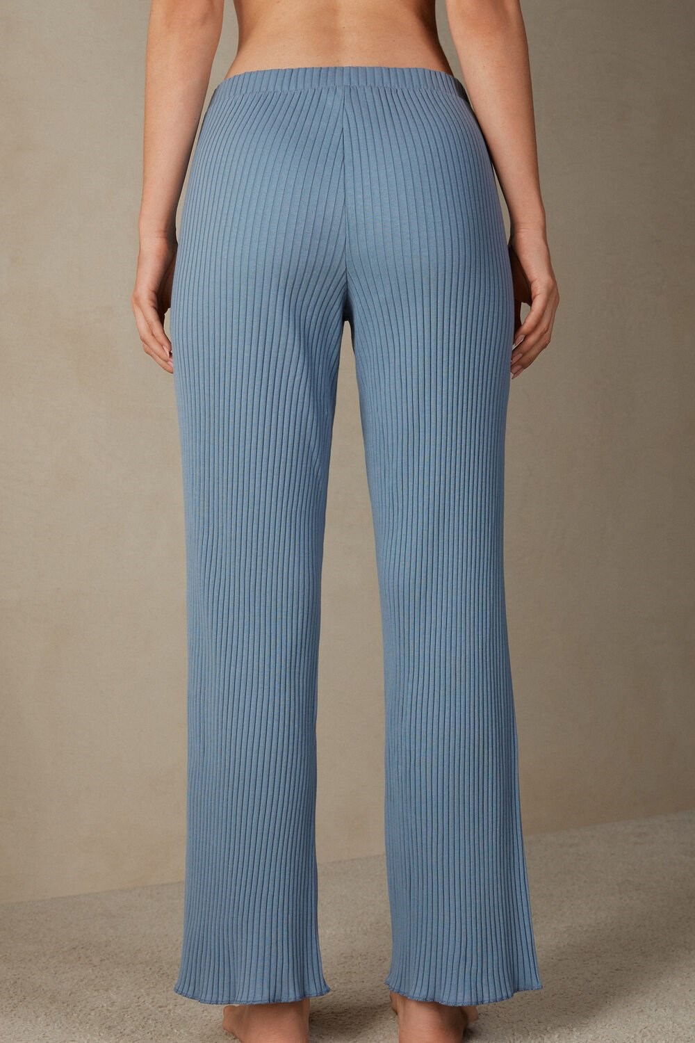 Blue - 5503 - Bianco Intimissimi Cozy Mountains Ribbed Pants | SCRT-06719