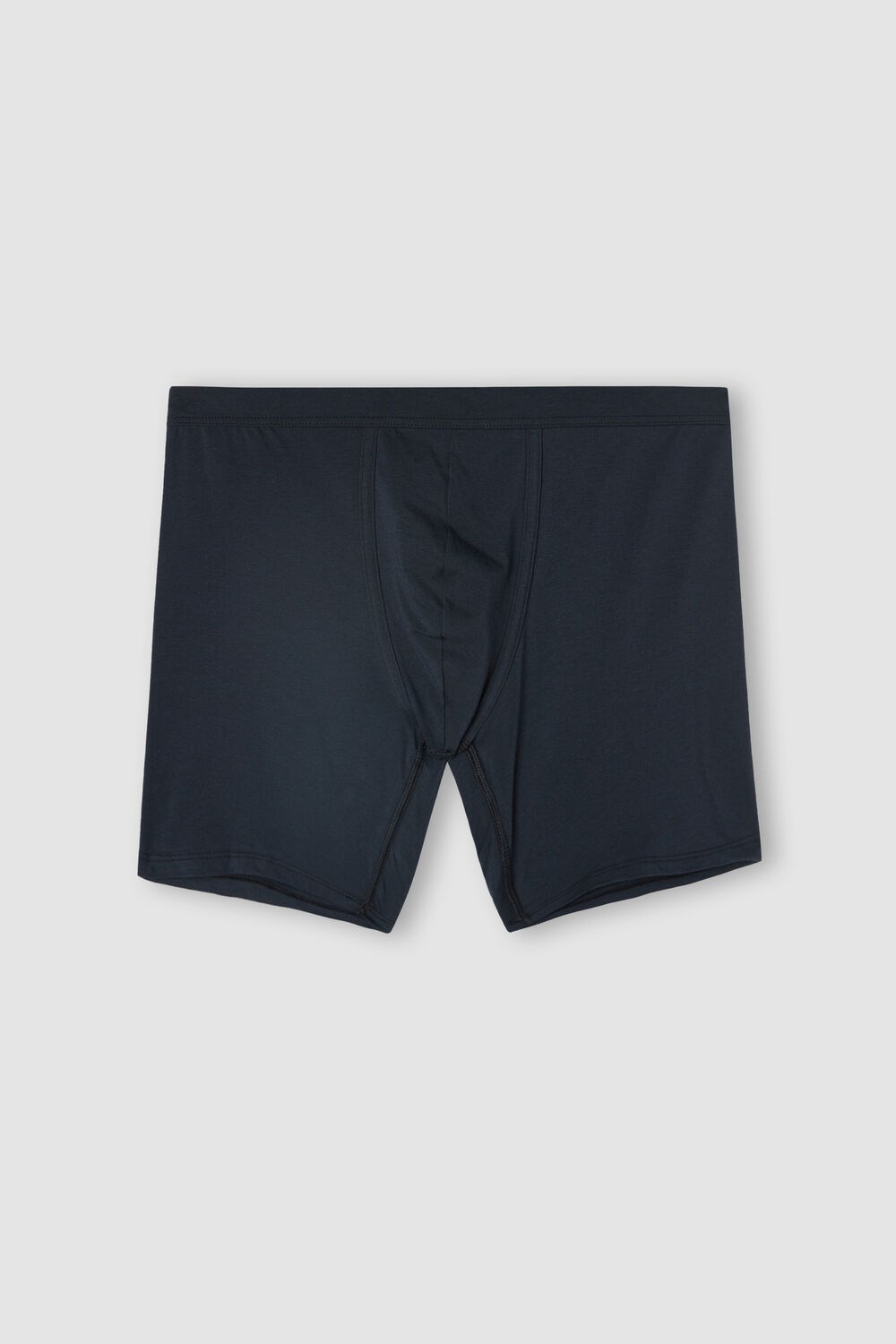 Blue - 800 - Midnight Blue Intimissimi Long Boxers in Stretch Supima® Cotton | WQAS-38169