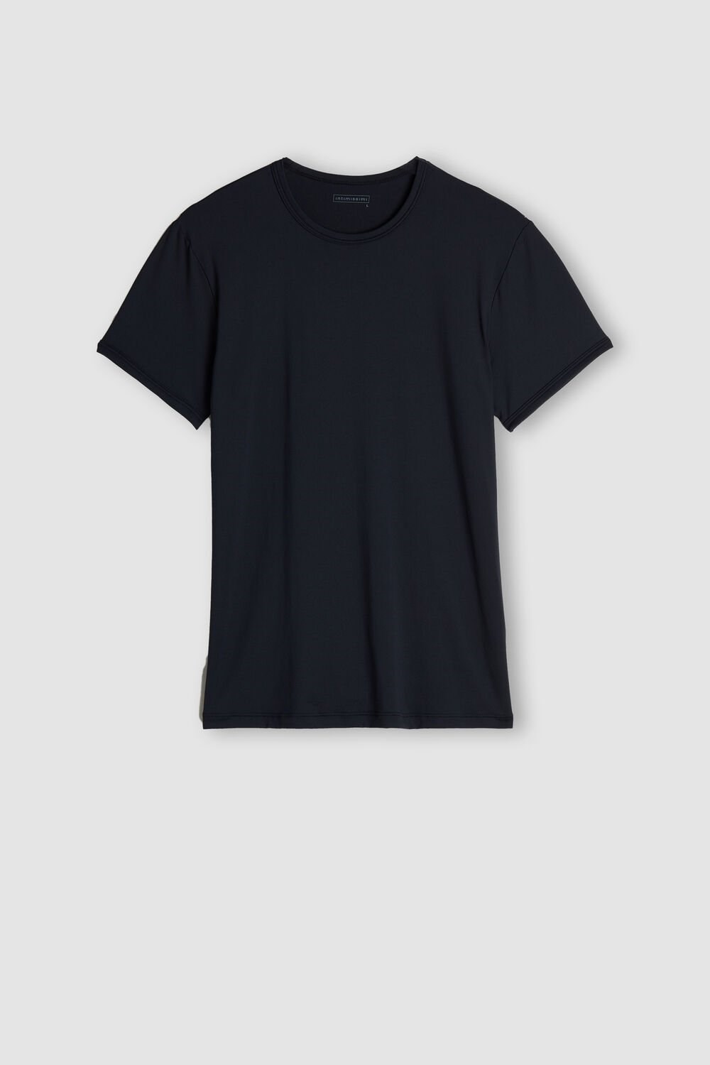 Blue - 800 - Midnight Blue Intimissimi Microfiber T-shirt | GFPX-36082