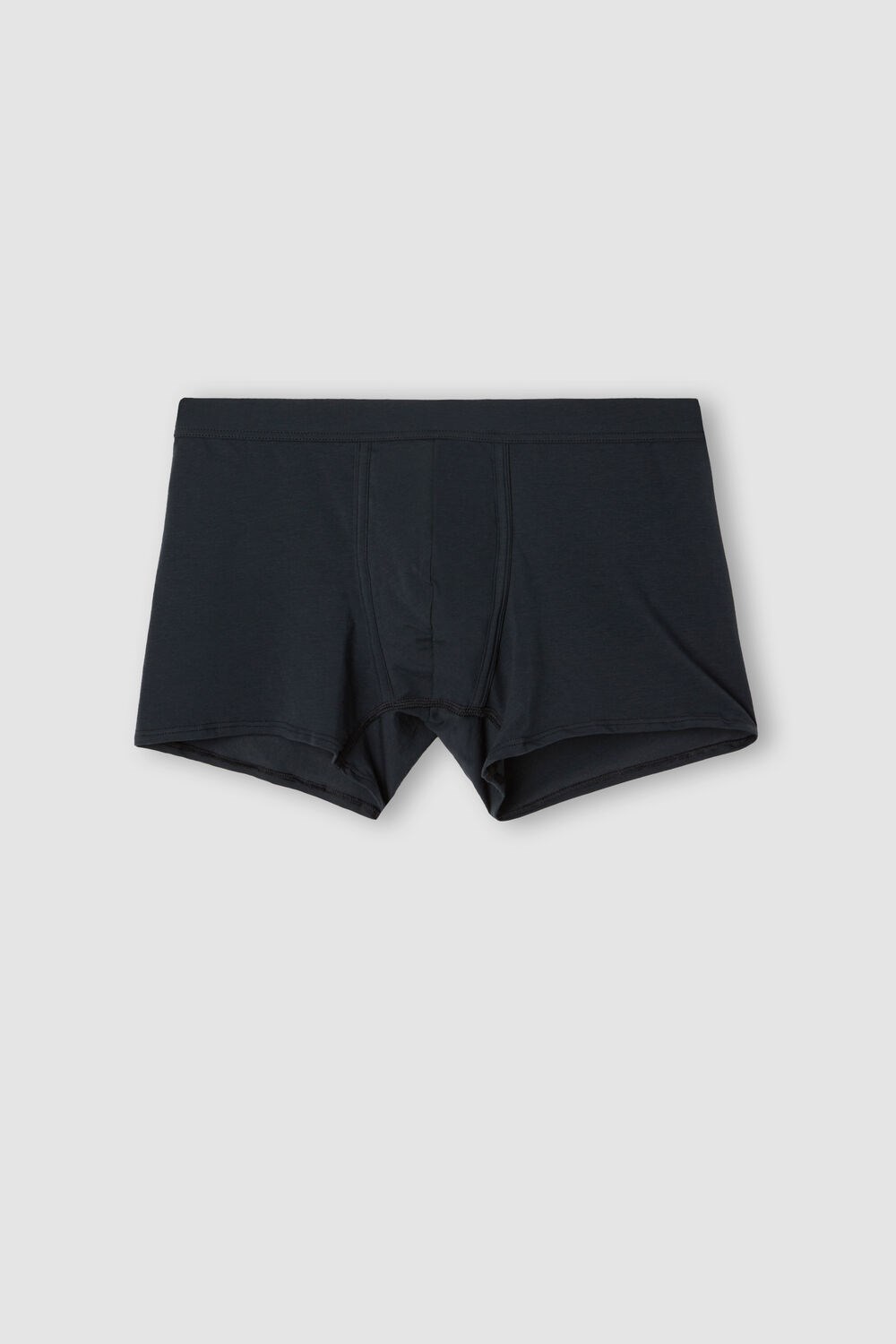 Blue - 800 - Midnight Blue Intimissimi Natural Fresh Supima® Cotton Boxers | JEGM-87215