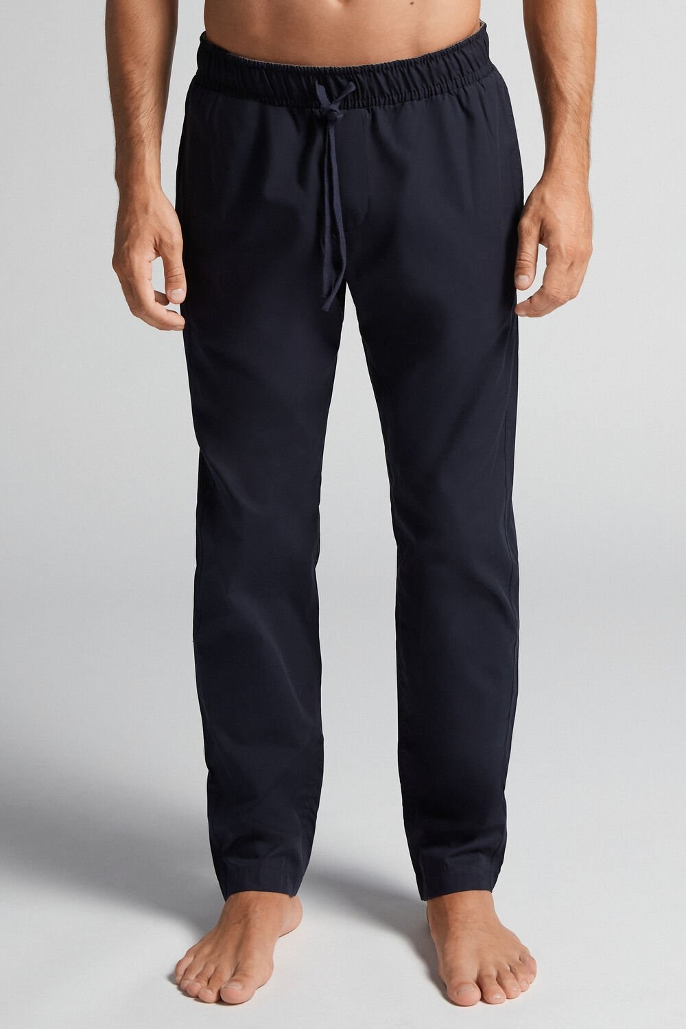 Blue - 800 - Midnight Blue Intimissimi Pants in Cotton Cloth | LAPO-20798