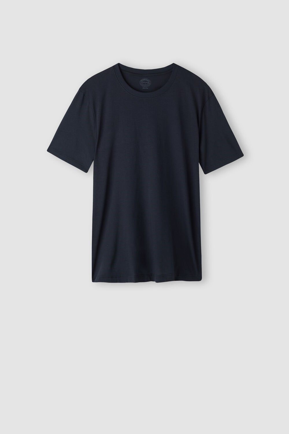 Blue - 800 - Midnight Blue Intimissimi Regular Fit T-Shirt in Extrafine Supima® Cotton | EFRQ-27095