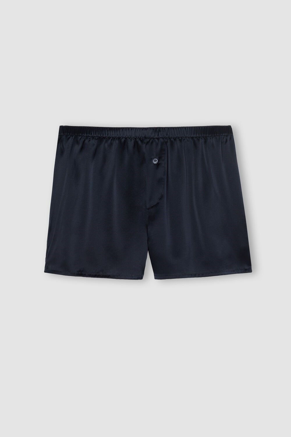 Blue - 800 - Midnight Blue Intimissimi Silk Boxers | AXRY-59832