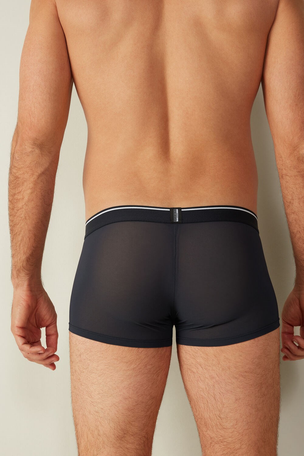 Blue - 800 - Midnight Blue Intimissimi Super Fresh Micro-mesh Boxers | BRKG-12674