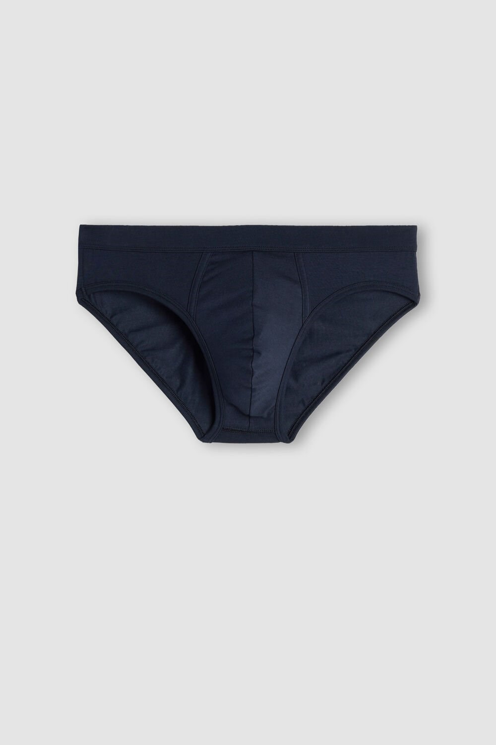 Blue - 800 - Midnight Blue Intimissimi Supima® Cotton Briefs | QJBN-58349