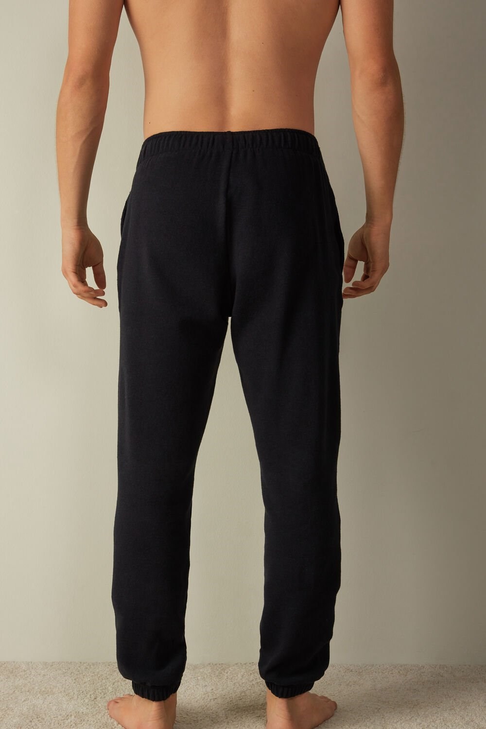 Blue - 800 - Midnight Blue Intimissimi Tricot Pants | IRNT-20938