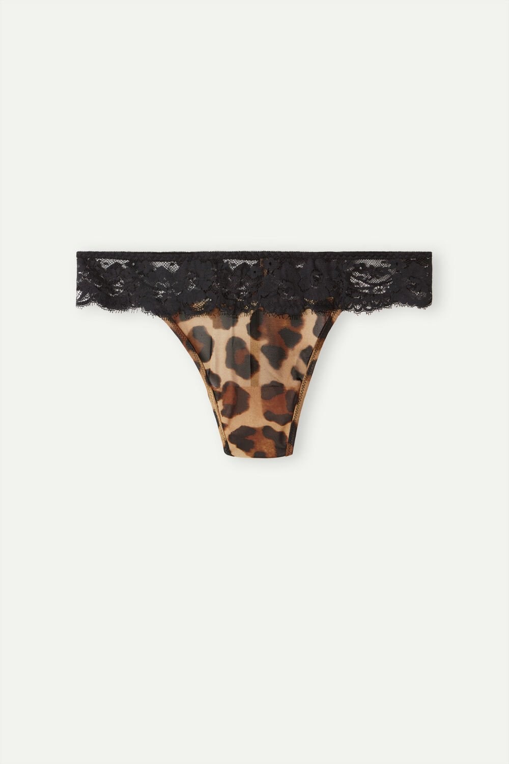 Brown - 137j - Animal Print Intimissimi Lady Animalier Thong | UZDS-74219