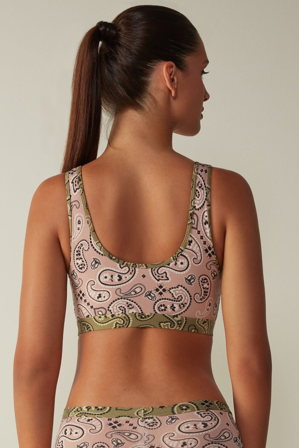 Brown - 726i - Bandana Print Intimissimi Bandana Mania Bra Top | TFDU-60248