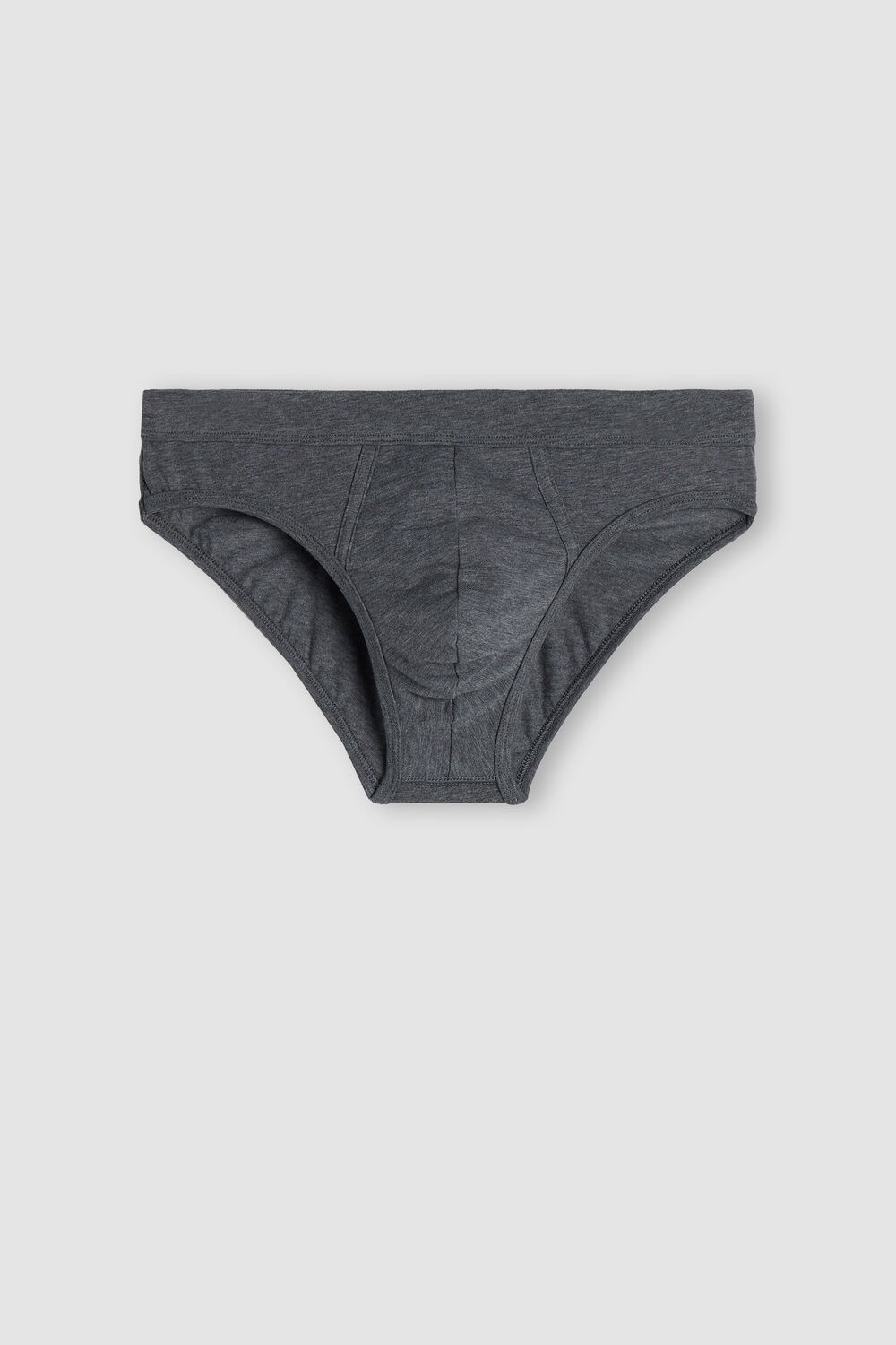 Dark Grey - 5227 - Heathered Graphite Grey Intimissimi Supima® Cotton Briefs | BETV-49728