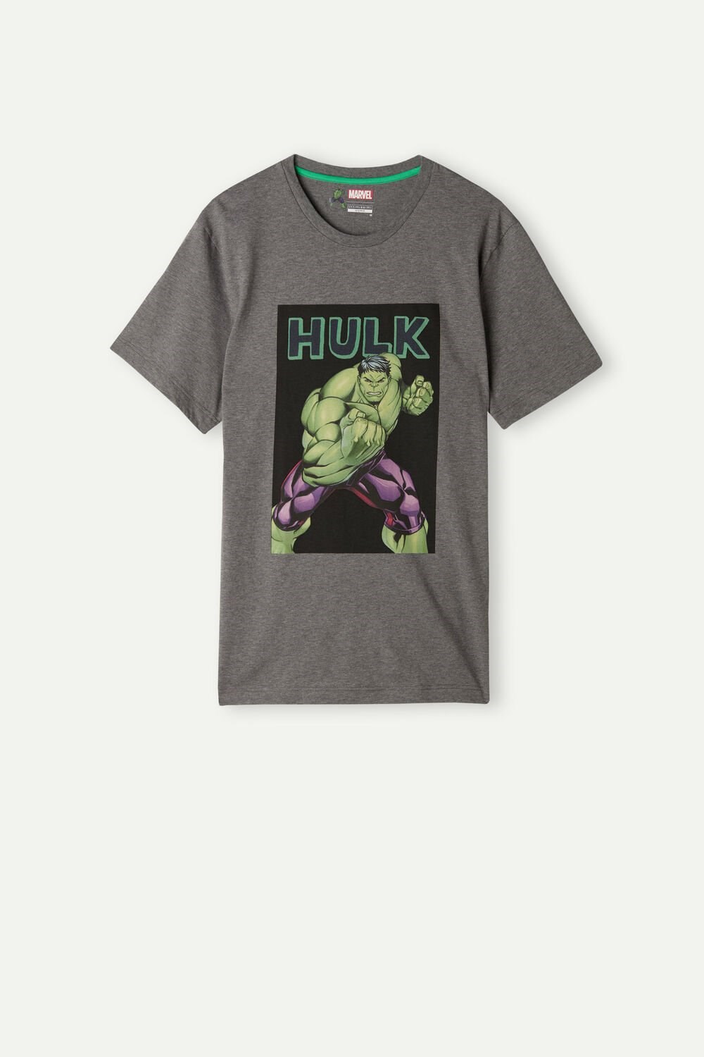 Dark Grey Intimissimi Hulk Print T-shirt | YIKF-20967