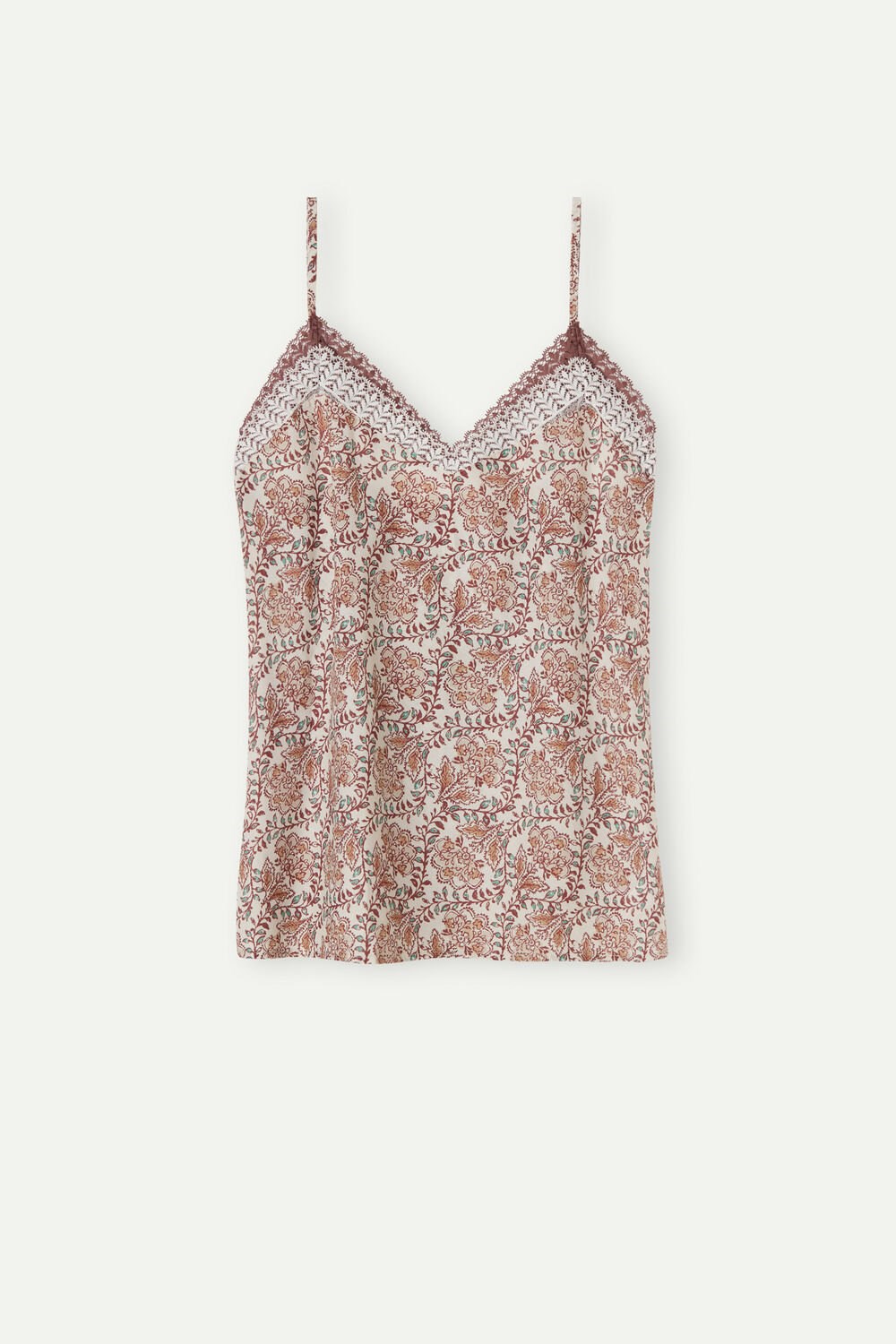 Floral - 994i - St.Spices Garden Intimissimi Garden Spices Cotton Top | WSMA-36729