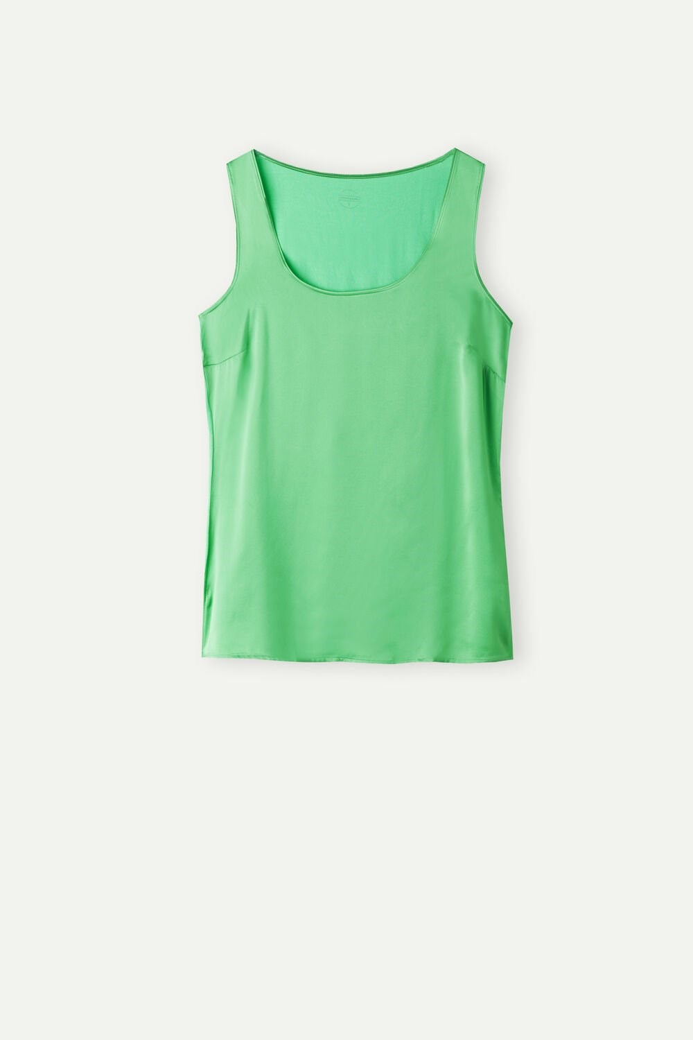 Green - 218j - Apple Mint Intimissimi Silk and Modal Tank Top | EVAZ-35726