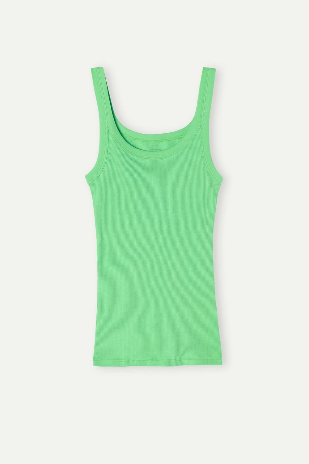 Green - 218j - Apple Mint Intimissimi Tank Top in Supima® Cotton | GSCW-47051