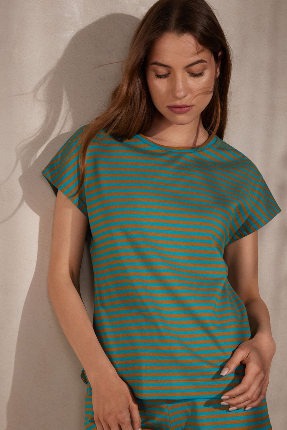 Green - 242j - Summer Vibes Stripe Intimissimi Summer Vibes Striped Top | FPYS-50289