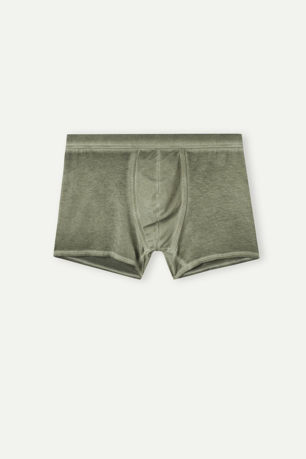 Green - 319j - Oil Green Intimissimi Natural Fresh Supima® Cotton Boxers | KEIY-67431