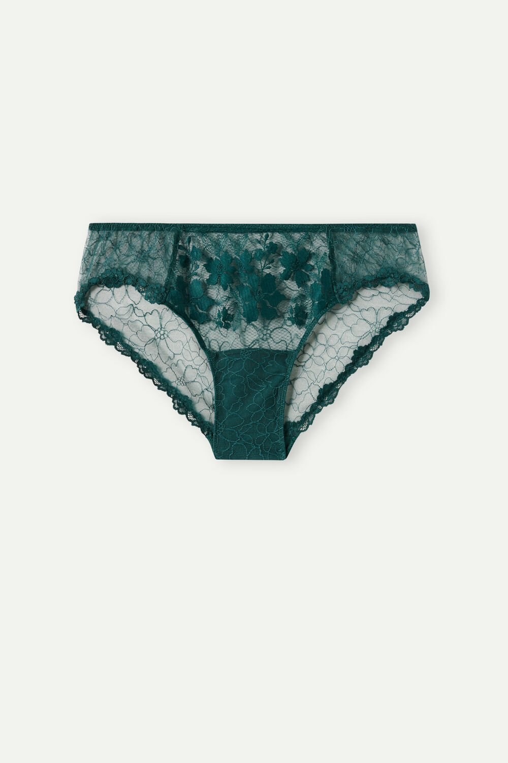 Green - 4572 - Evergreen Intimissimi In Full Bloom Panties | LEFG-93824