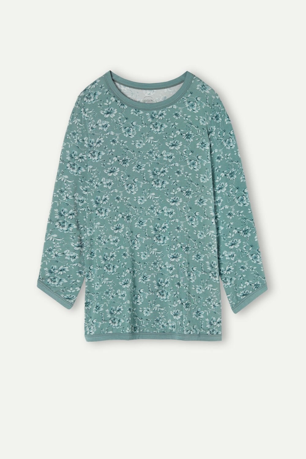 Green - 997i - St.Prairie Bouquet Intimissimi Prairie Bouquet Long Sleeve Top | QILN-61743