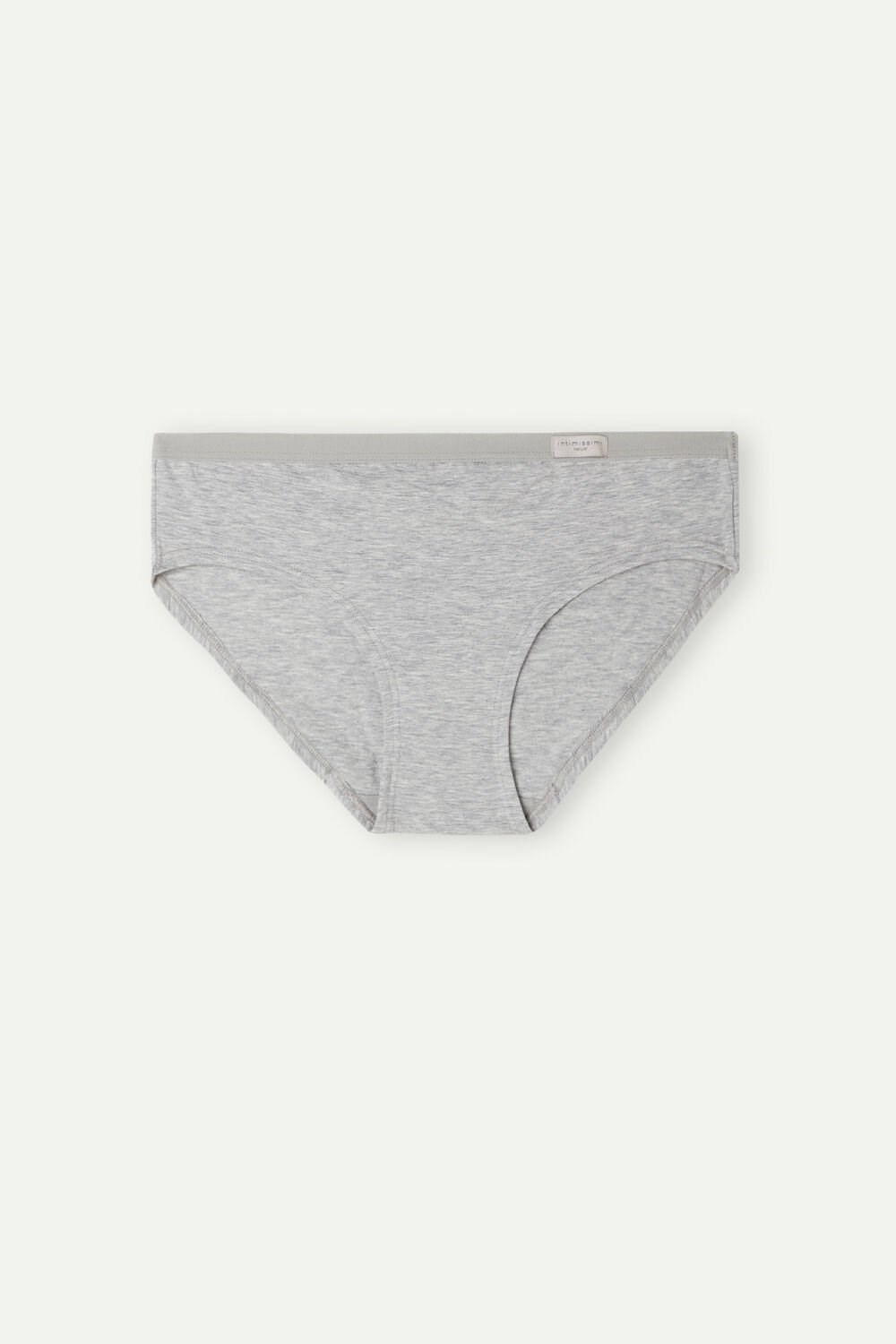 Grey - 031 - Light Heathered Grey Intimissimi Cozy Panties in Cotton | AGIW-60984