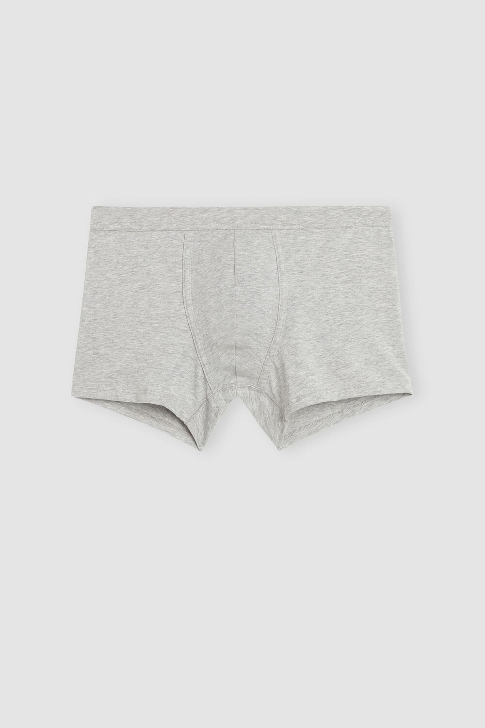 Grey - 031 - Light Heathered Grey Intimissimi Supima® Cotton Loose Fit Boxers | FXYK-59360