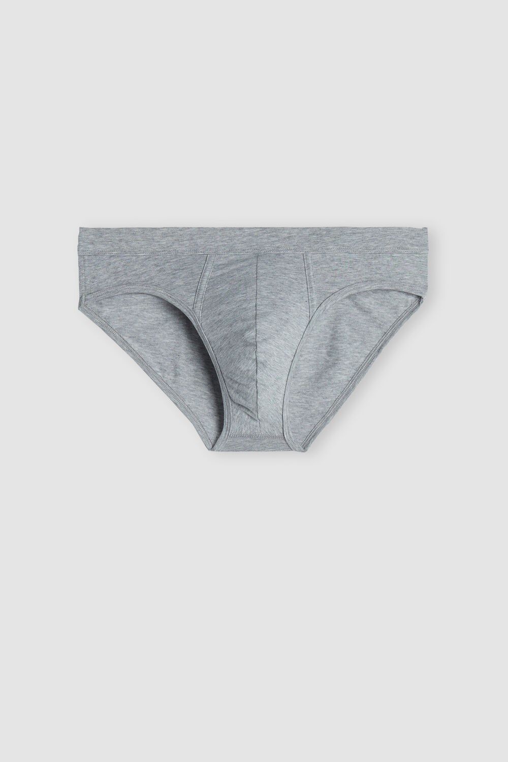 Grey - 031 - Light Heathered Grey Intimissimi Supima® Cotton Briefs | GXPQ-61087