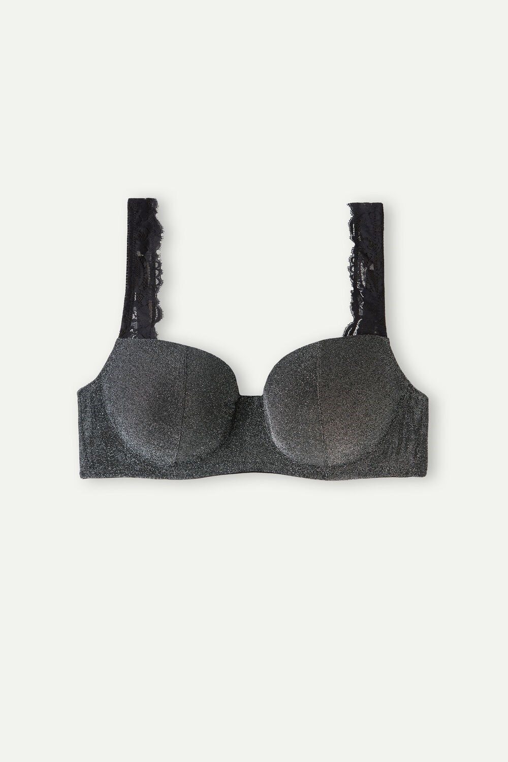 Grey - 139j - Silver Intimissimi Shimmer All Night Love Sofia Balconette Bra | FLAM-50418